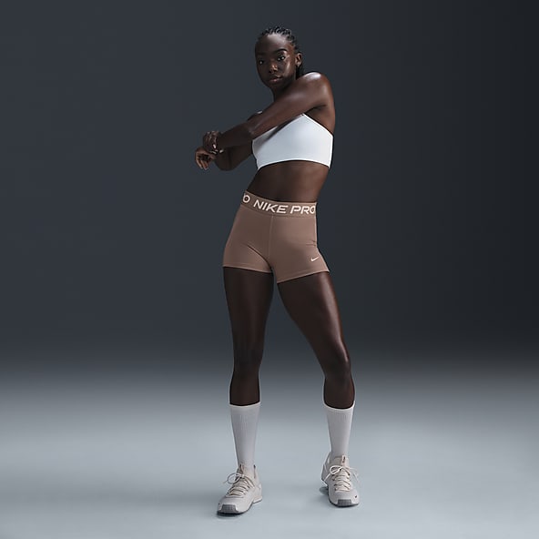 Brown tight shorts on sale
